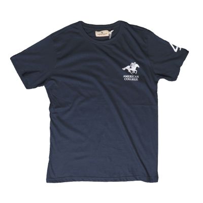 T-SHIRT AMERICAN COLLEGE BLEU